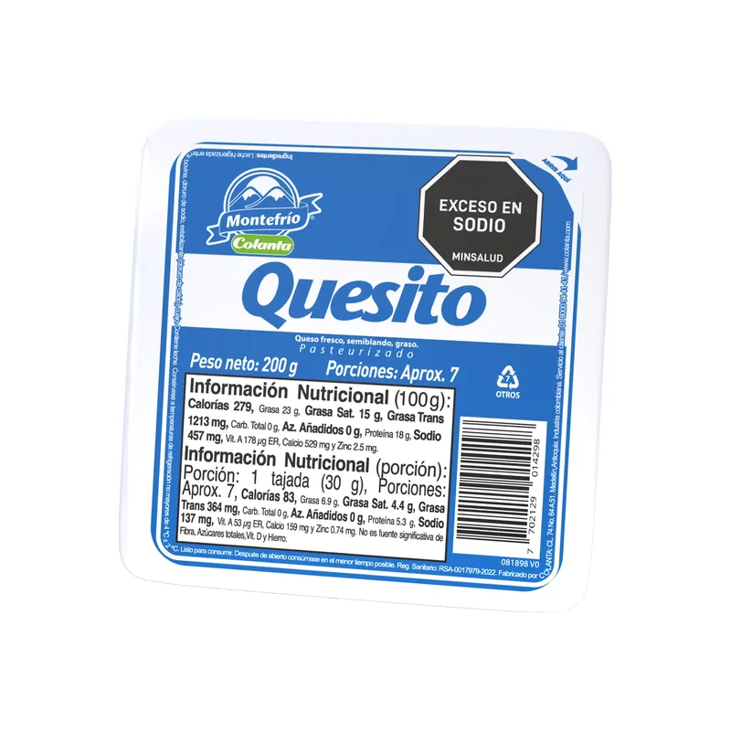 QUESITO MONTEFRIO AL VACIO X 200G