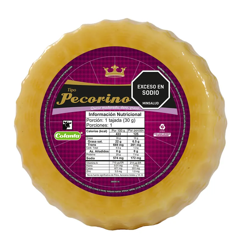 QUESO PECORINO COLANTA BLOQUE X1KG