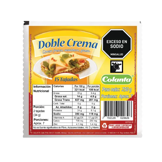 Queso Doblecrema Colanta