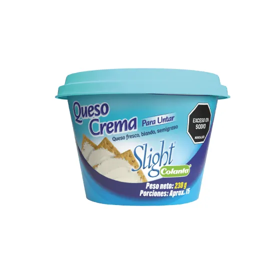 QUESO CREMA SLIGHT COLANTA X230G
