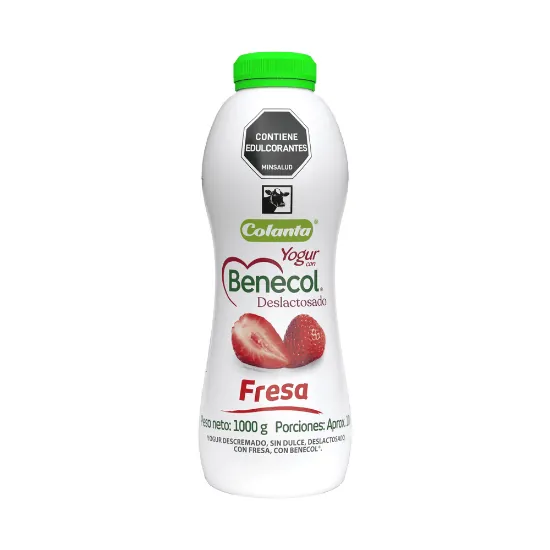 YOGUR BENECOL DESLAC FRESA COLANTA X1L