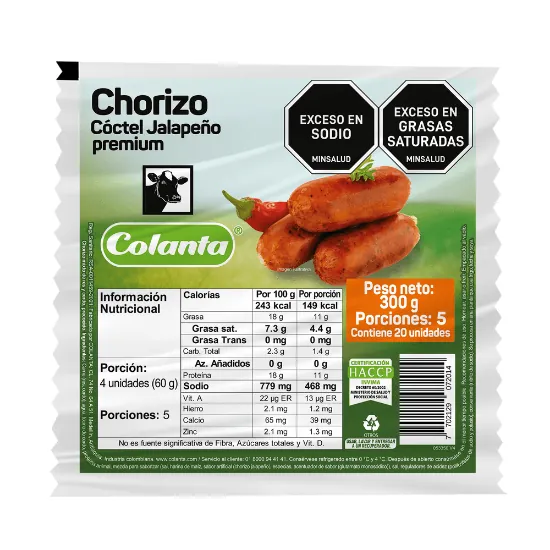Chorizo Cóctel Colanta