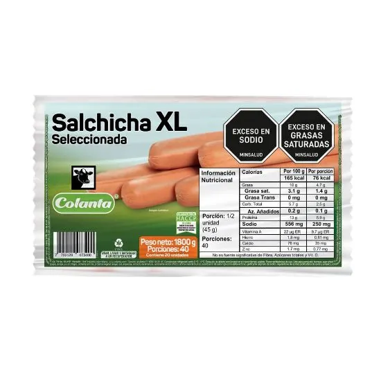 Salchicha XL Colanta