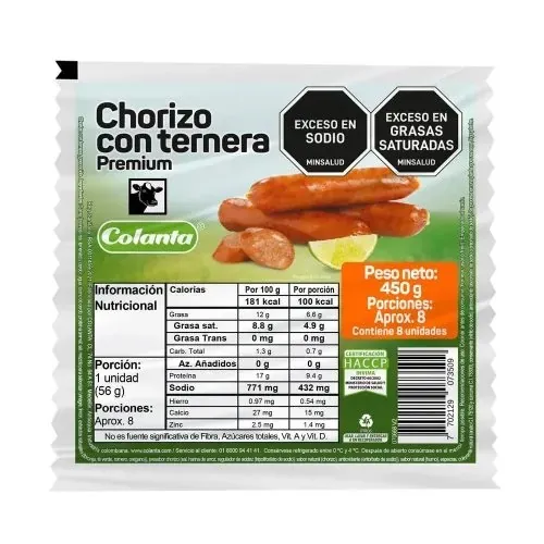 Chorizo Ternera Colanta
