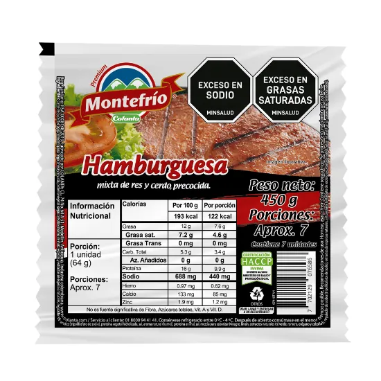 Hamburguesa Colanta