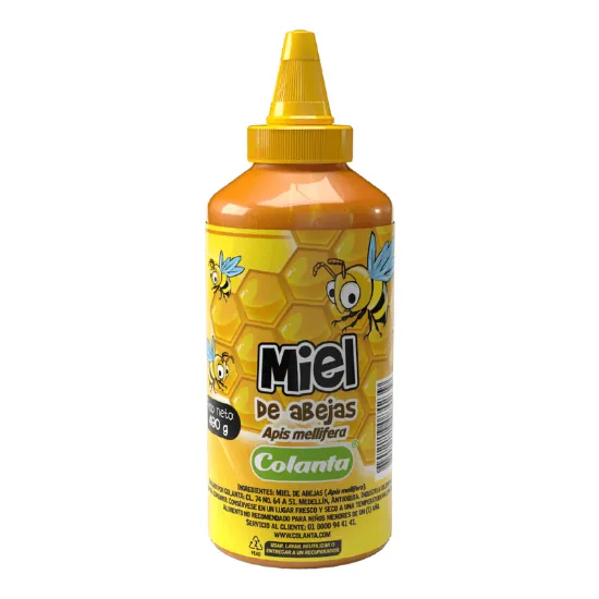 MIEL COLANTA BOTELLA DISP x 490 GR