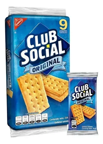 Galleta Club Social x 9 U x 26 gr.